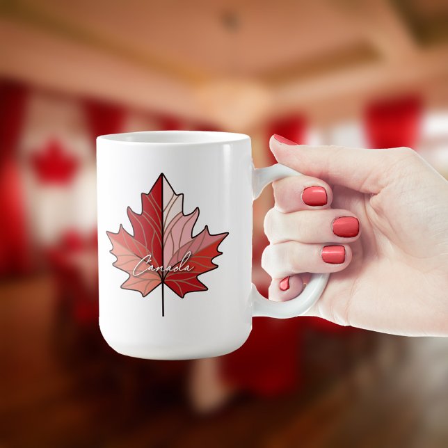 Contemporary Canadian Maple Löv ID1071 Kaffemugg (Skapare uppladdad)