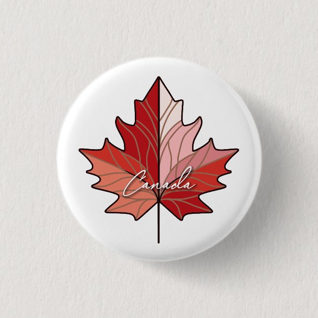 Contemporary Canadian Maple Löv ID1071 Knapp (Framsida)