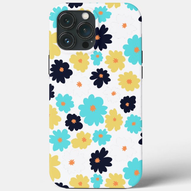 Contemporary Chic Blommigt iPhone 13 Pro/ iPad-fal (Baksida)