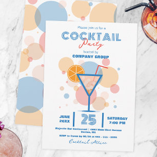 Contemporary Chic Business Company Cocktail Party Inbjudningar