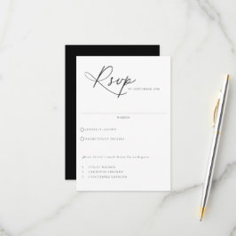 Contemporary Chic Meal Choice Bröllop OSA Kort