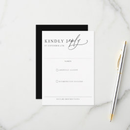 Contemporary Chic minimalistisk Bröllop OSA Kort