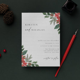 Contemporary Chic Winter Wedding Inbjudningar