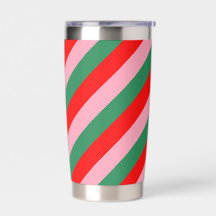 Contemporary Christmas Candy Stripes 