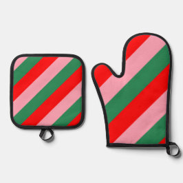 Contemporary Christmas Candy Stripes 
