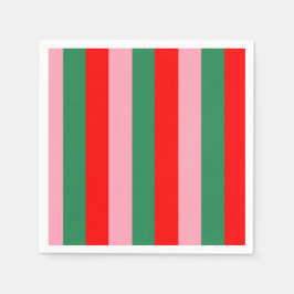 Contemporary Christmas Stripes  Pappersservett