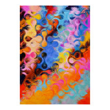 Contemporary Colorful Abstract Poster