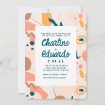 Contemporary Colorful Pastel ModernWedding