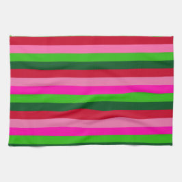 Contemporary Colors Christmas Stripes  Kökshandduk