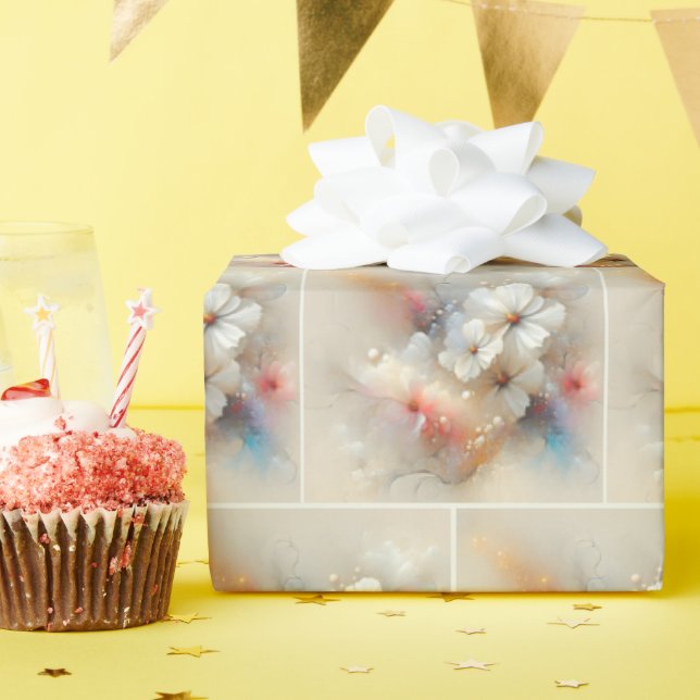 Contemporary Cosmos Abstrakt design Presentpapper (Födelsedagsfest)