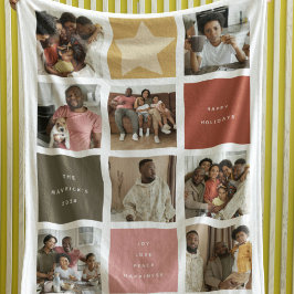 Contemporary Cube Photo Grid-jul Fleecefilt