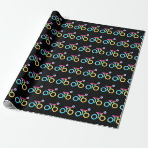 contemporary cyklist grafik presentpapper