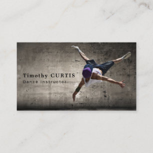 Contemporary Dancer, Dancing Instructor Visitkort
