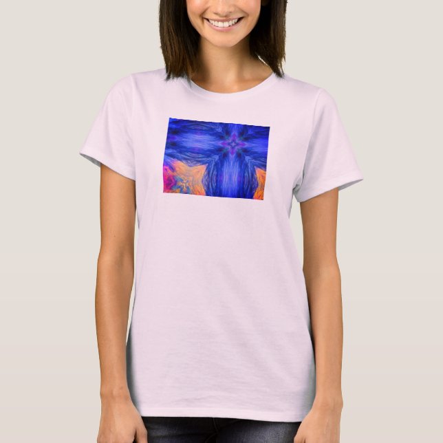 Contemporary Design Bella+Arbetsytans flödescirkel T Shirt (Framsida)