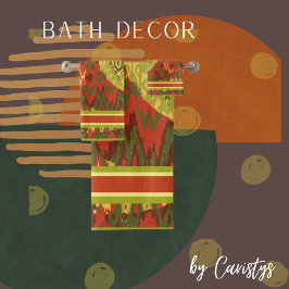 Contemporary Design in Olife, Rusts, Guld