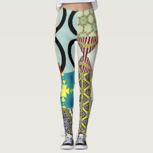 CONTEMPORARY DESIGNER COLLAGE Leggings