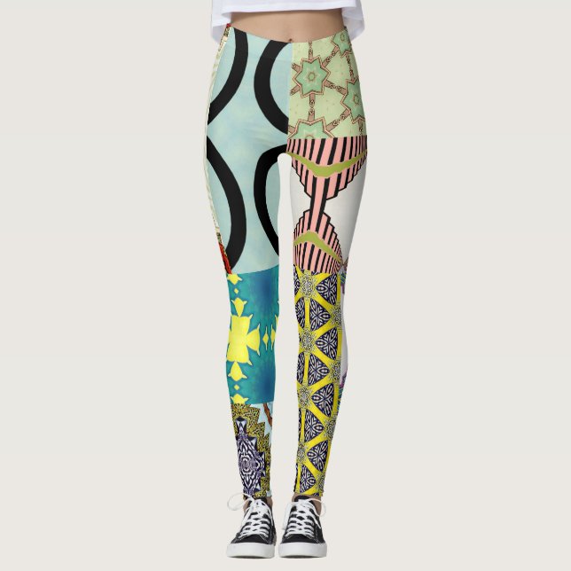 CONTEMPORARY DESIGNER COLLAGE Leggings (Framsida)