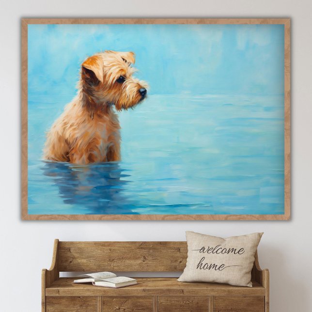 Contemporary Dogs Painting, Abstract Dogs Canvas  Poster (Skapare uppladdad)