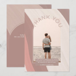 Contemporary Dusty Stripe PHOTO TACK Inbjudningar