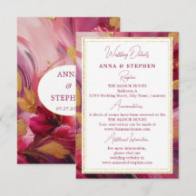 Contemporary Elegance: Fuchsia Pink Gold