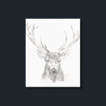 Contemporary Elk Sketch Canvastryck<br><div class="desc">Contemporary Elk Sketch II av Ethan Harper. Innehåller porträtt i en älk som skisserats i pennan.</div>