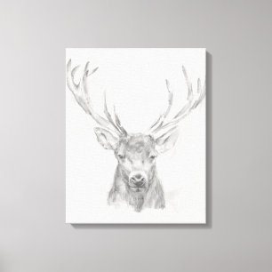 Contemporary Elk Sketch Canvastryck