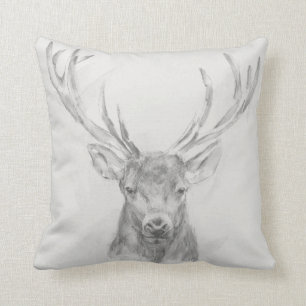 Contemporary Elk Sketch Kudde