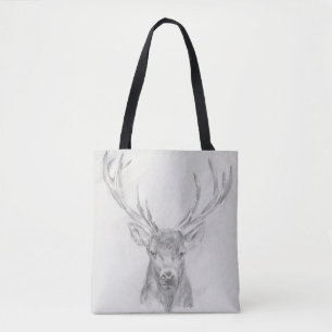 Contemporary Elk Sketch Tygkasse