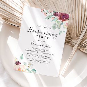 Contemporary Eucalyptus Blommigt Houseuppvärmning  Inbjudningar