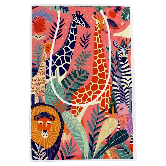 Contemporary exotic animals and birds 1 pink (Framsidan)