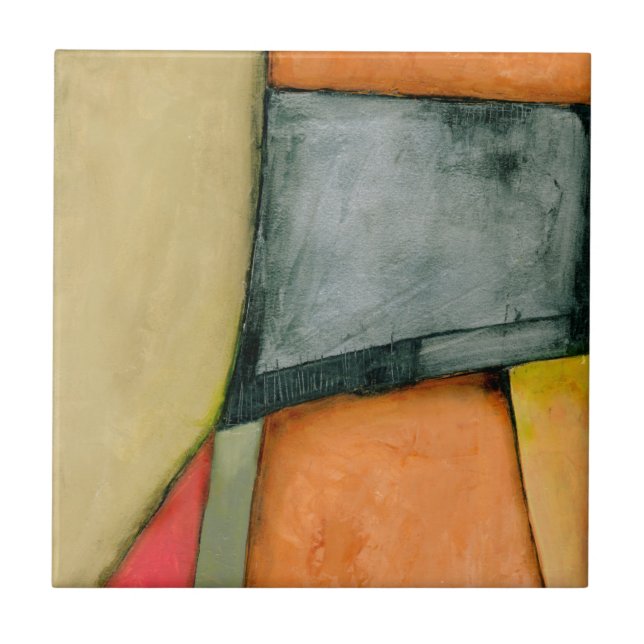 Contemporary Färga geometriska former Kakelplatta (Framsidan)