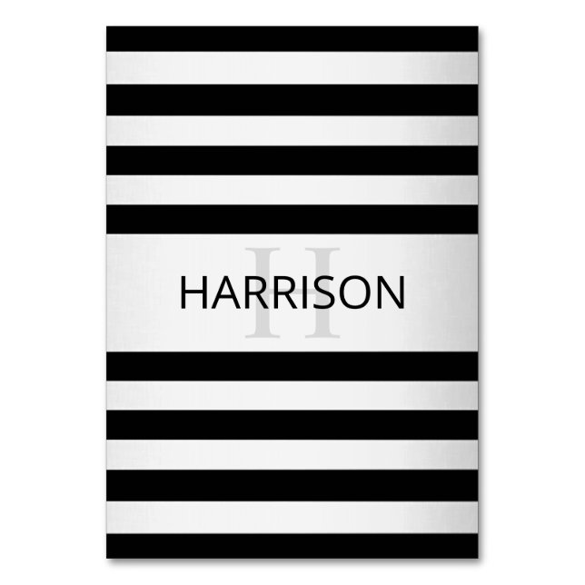 Contemporary Faux Silver Ombre Rand & Black Bordsnummer (Framsidan)