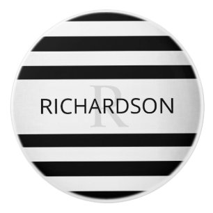 Contemporary Faux Silver Ombre Rand & Black Knopp