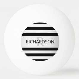 Contemporary Faux Silver Ombre Rand & Black Pingisboll