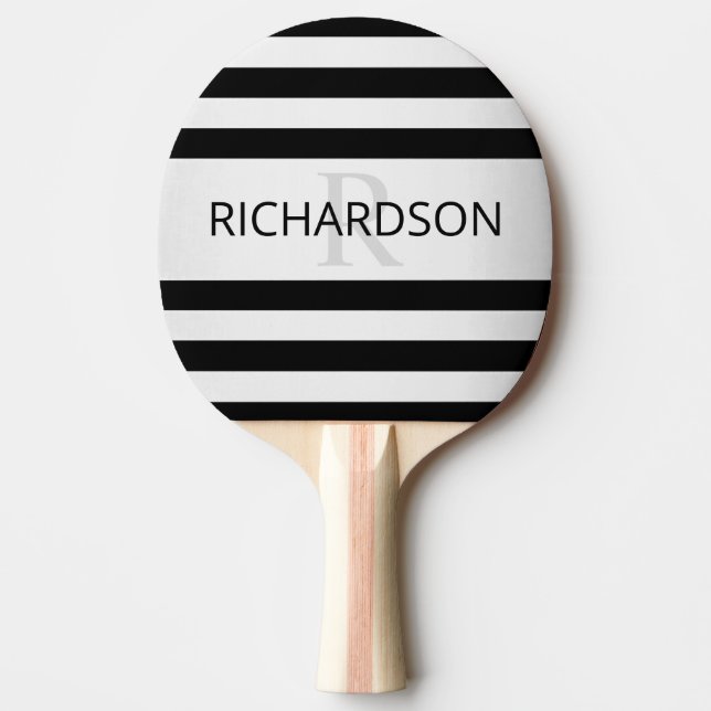 Contemporary Faux Silver Ombre Rand & Black Pingisracket (Framsidan)
