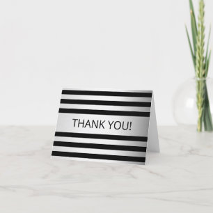 Contemporary Faux Silver Ombre Rand & Black Tack Kort