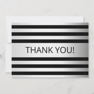 Contemporary Faux Silver Ombre Rand & Black Tack Kort