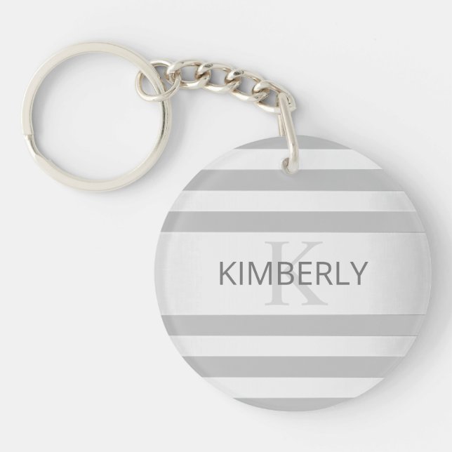 Contemporary Faux Silver Ombre Rand & Grått (Framsidan)