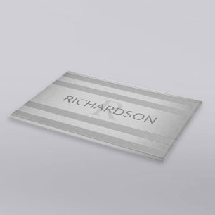 Contemporary Faux Silver Ombre Rand & Grått