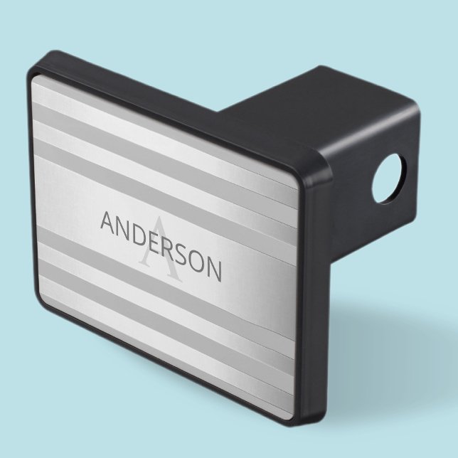 Contemporary Faux Silver Ombre Rand & Grått Dragkroksskydd (Skapare uppladdad)