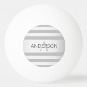 Contemporary Faux Silver Ombre Rand & Grått Pingisboll