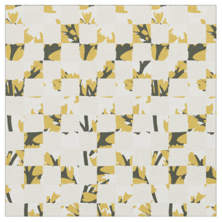 Contemporary flower mosaic quilt botanical mosaic  tyg