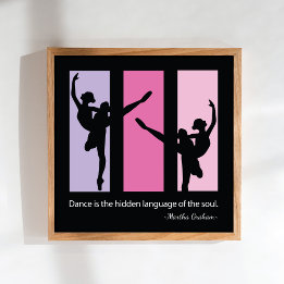 Contemporary för Ballet Dancers Quote Poster