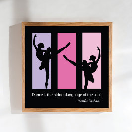 Contemporary för Ballet Dancers Quote Poster