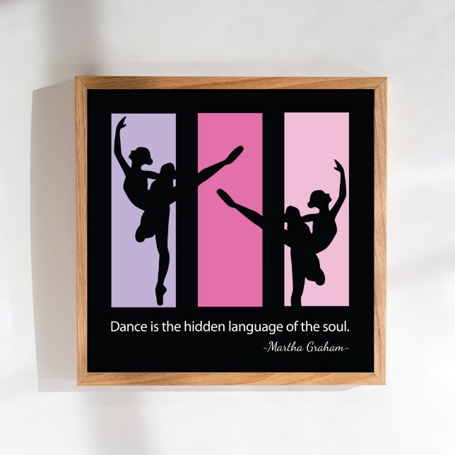 Contemporary för Ballet Dancers Quote Poster (Skapare uppladdad)
