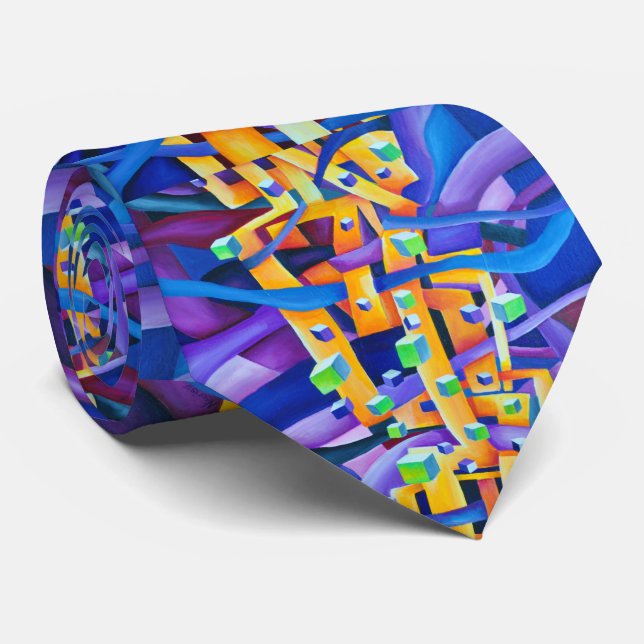 Contemporary för geometrisk Abstrakt för vattenfär Slips (Rullad)