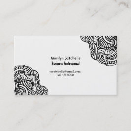 Contemporary för svartvit Abstrakt Visitkort