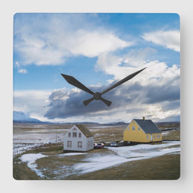 Contemporary Fyrkantig Klocka (Framsida)