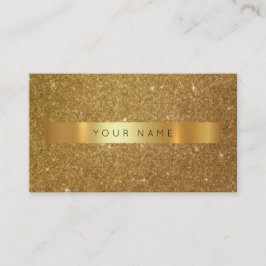 Contemporary Golden Glitter Rand Vip Glam Visitkort