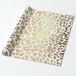 Contemporary Golden Leopard White Safari Skin Vip Presentpapper